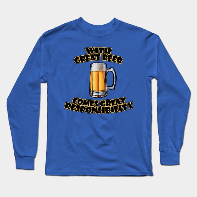 Great Beer Long Sleeve T-Shirt by Adatude